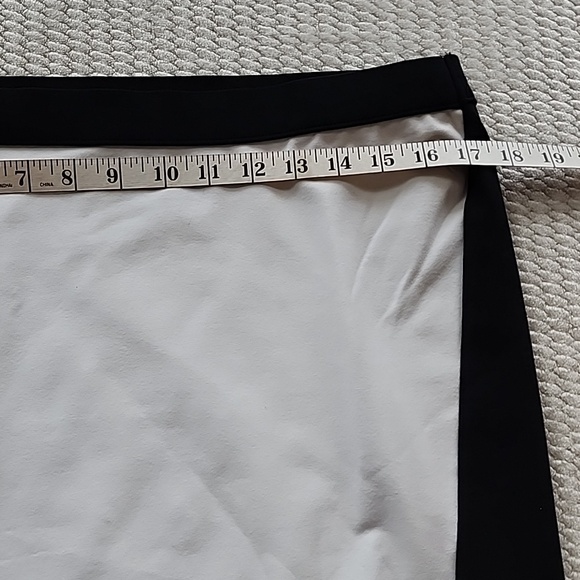 Express Black & White Pancil Cotton Skirt - Picture 3 of 6